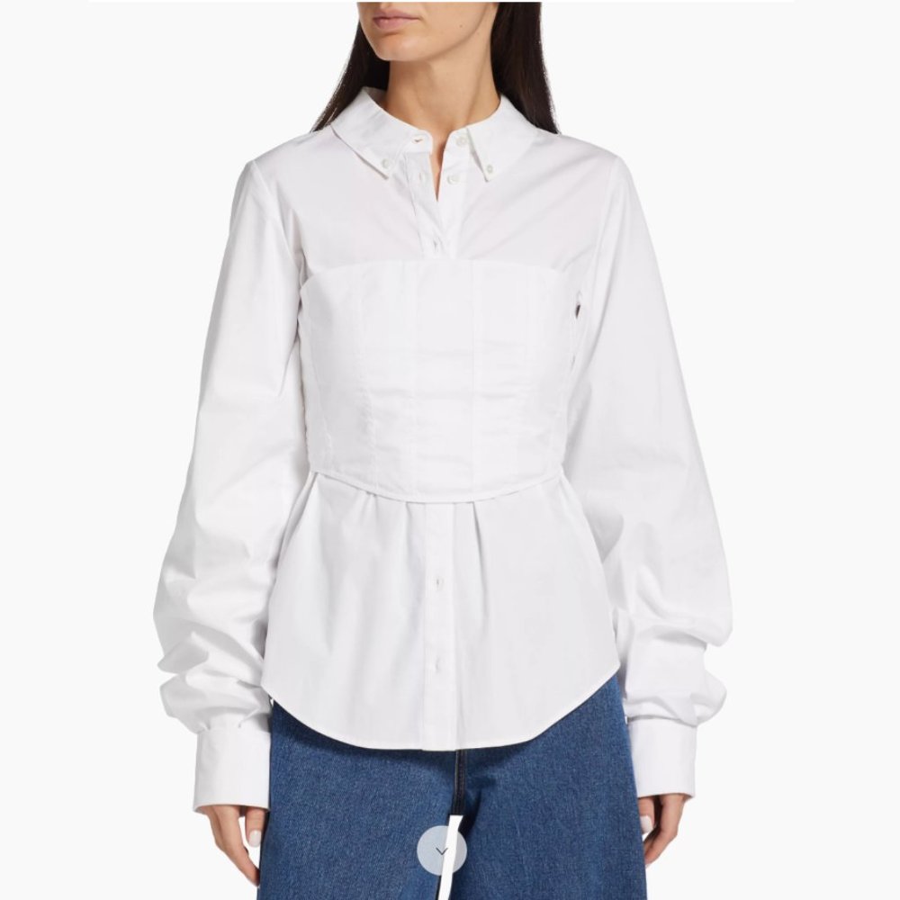 Veronica Beard Corset Shirt